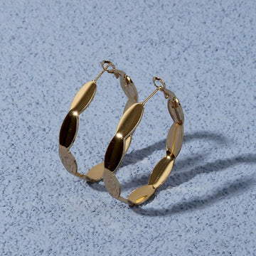 E1575 - Simple Exaggerated Geometric Earrings